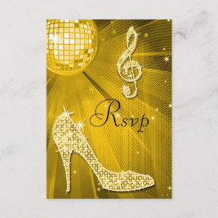 Gold Disco Ball Sparkle Heels RSVP