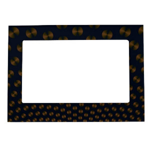 Gold Discs on Blue 5x7 Magnetic Frame
