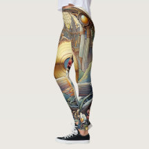 Gold Disk Leggings