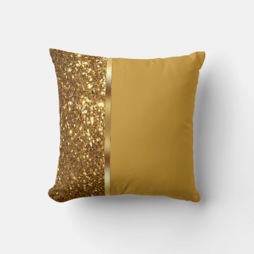 Gold Diva Throw Pillows