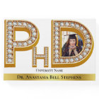 Gold Doctorate PhD Graduation Ceremony Party Photo