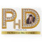 Gold Doctorate PhD Graduation Ceremony Party Photo