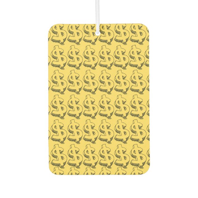 gold dolar air freshener (Front)