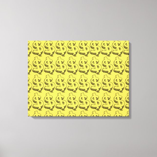 gold dolar canvas print (Front)