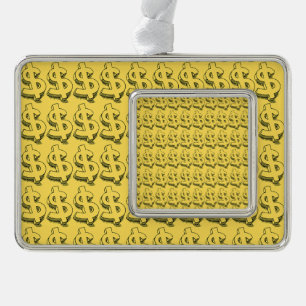 gold dolar christmas ornament