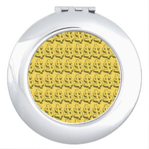 gold dolar compact mirror