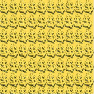 gold dolar cutout
