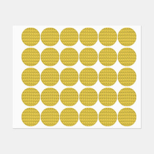 gold dolar labels