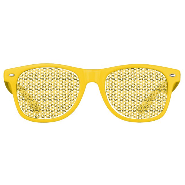 gold dolar retro sunglasses (Front)