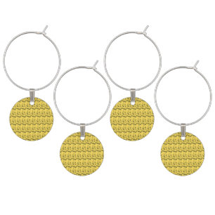 gold dolar wine charm