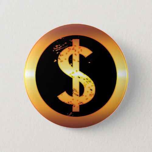 GOLD DOLLAR SIGN BUTTON