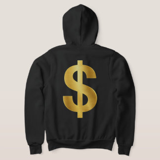 Gold Dollar Sign Symbol – Luxury Money Minimalist Hoodie