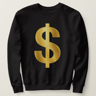 Gold Dollar Sign Symbol – Luxury Money Minimalist Sweatshirt