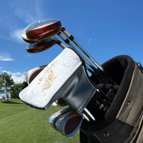 Gold Dolphin Personalized Golf Head Cover