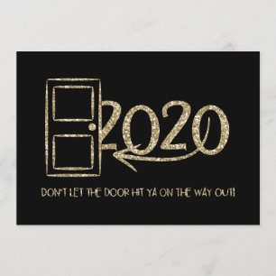 Gold Don't let the door hit ya on the way out! Invitation