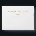 Gold Dot Liner with Return Address Envelope<br><div class="desc">Gold Dot Liner with Return Address</div>
