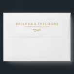 Gold Dot Liner with Return Address Envelope<br><div class="desc">Gold Dot Liner with Return Address</div>