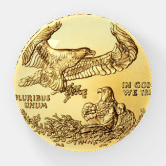 Gold Double Eagle Paperweight