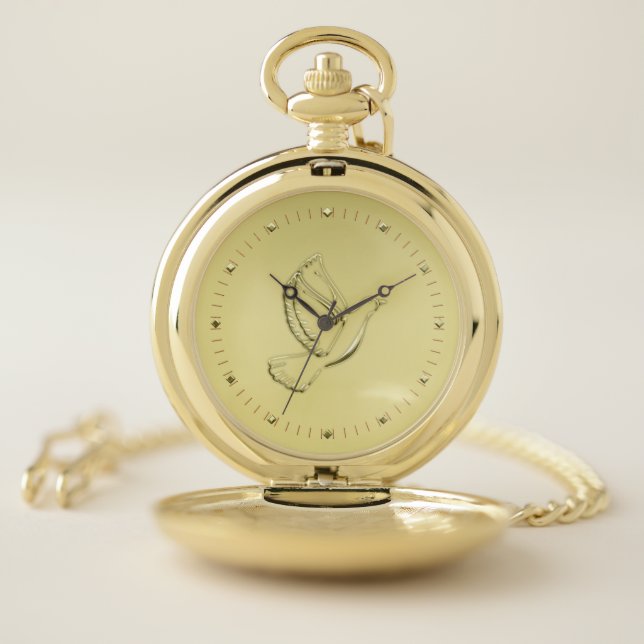 Gold Dove Pocket Watch (Inside)