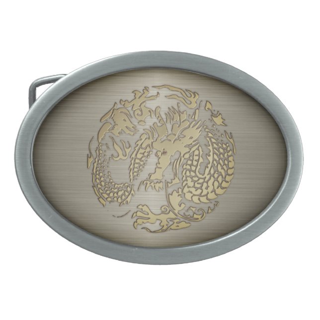 Gold Dragon Belt Buckle (Front)