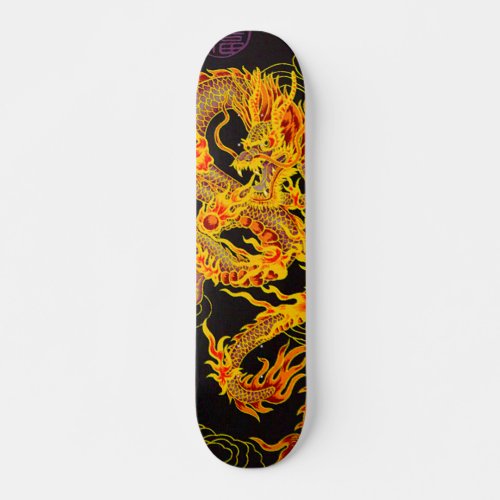 Gold Dragon Emperor Element Custom Pro Park Board