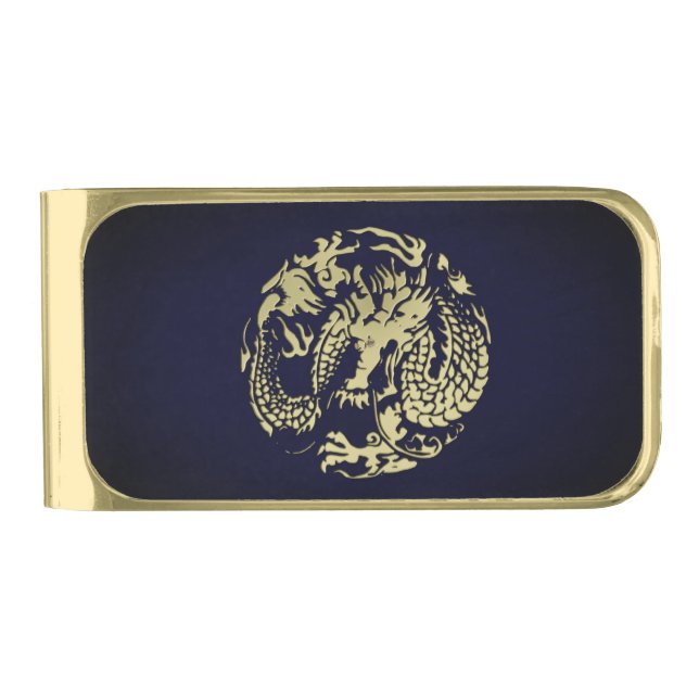 Gold Dragon Finish Money Clip (Front)