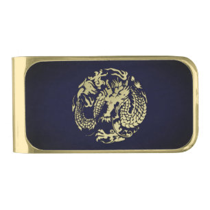 Gold Dragon Gold Finish Money Clip