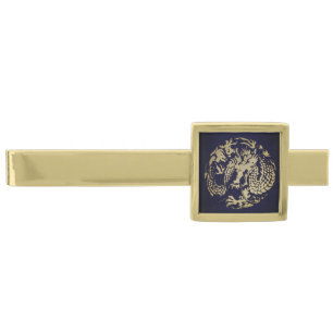 Gold Dragon Gold Finish Tie Bar