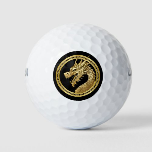 Gold Dragon_ Golf Balls