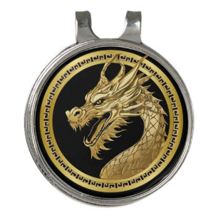 Gold Dragon- Golf Hat Clip