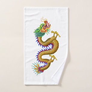 Gold Dragon Hand Towel