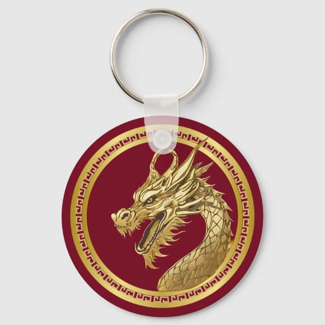 Gold Dragon- Keychain (Front)