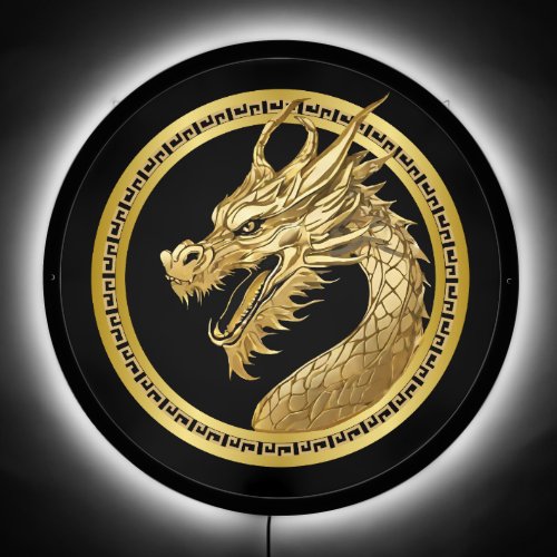 Gold Dragon_ LED Sign