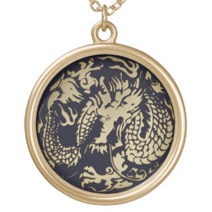 Gold Dragon Plated Necklace