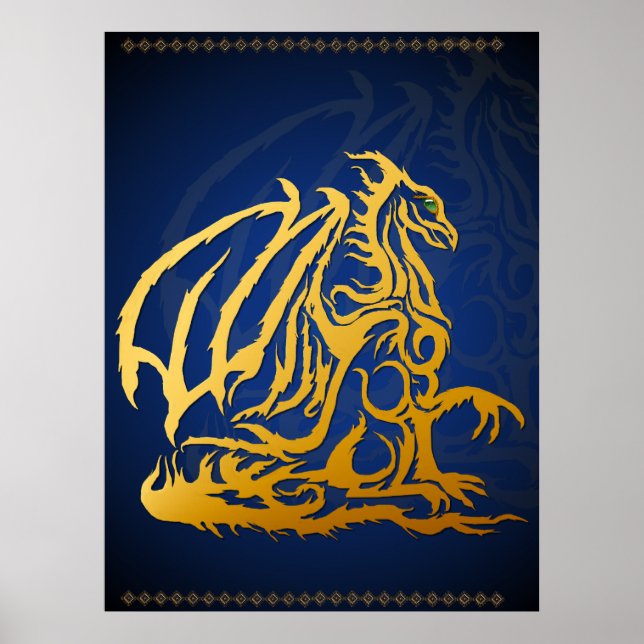 Gold Dragon Print (Front)