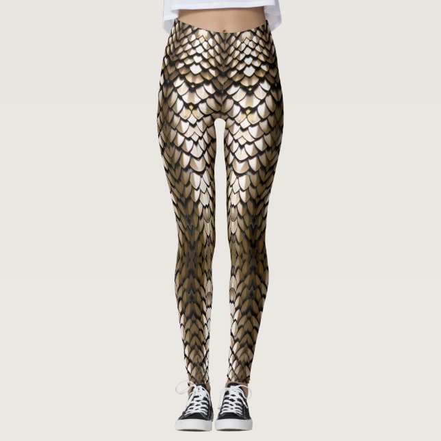 Gold dragon scales leggings (Front)