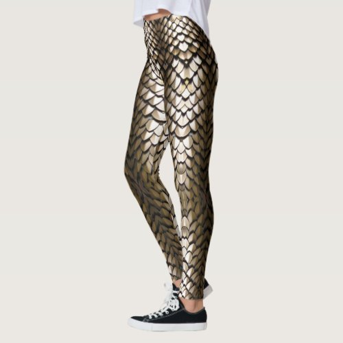 Gold dragon scales leggings