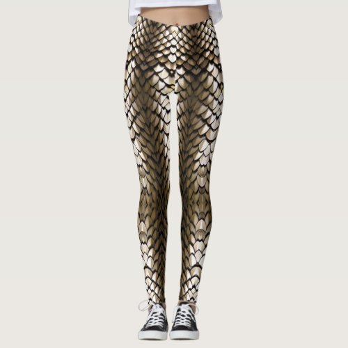 Gold dragon scales leggings