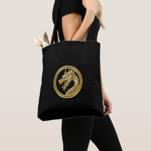 Gold Dragon- Tote Bag