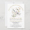 Gold Dragonfly Celebration of Life Invitation
