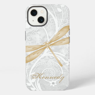 Gold Dragonfly Personalized Case-Mate iPhone Case