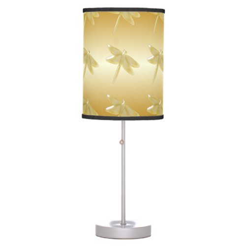 Gold Dragonfly Table Lamp