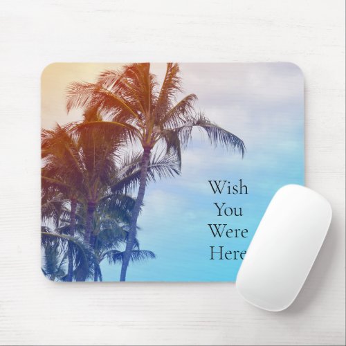 Gold Dreams Kauai Palm Trees Mouse Pad