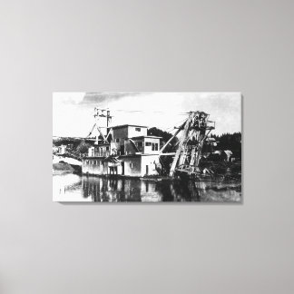 Gold Dredging SceneIdaho City, ID Canvas Print