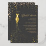 Gold Dress Bridal Shower Foil Invitation