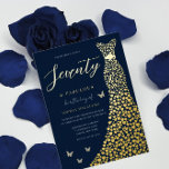 Gold Dress Seventy & Fabulous 70th Birthday Party Foil Invitation<br><div class="desc">Gold Dress Seventy & Fabulous 70th Birthday Party Gold Foil Invitation

See other invitations in our Niche and Nest Store</div>