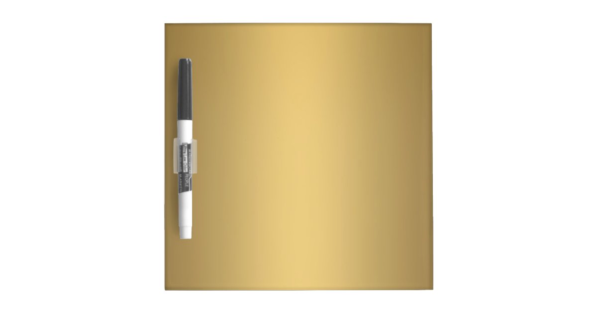 GOLD DRY ERASE BOARD Zazzle