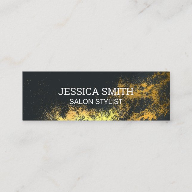 Gold Dust Background Business Card (Front)