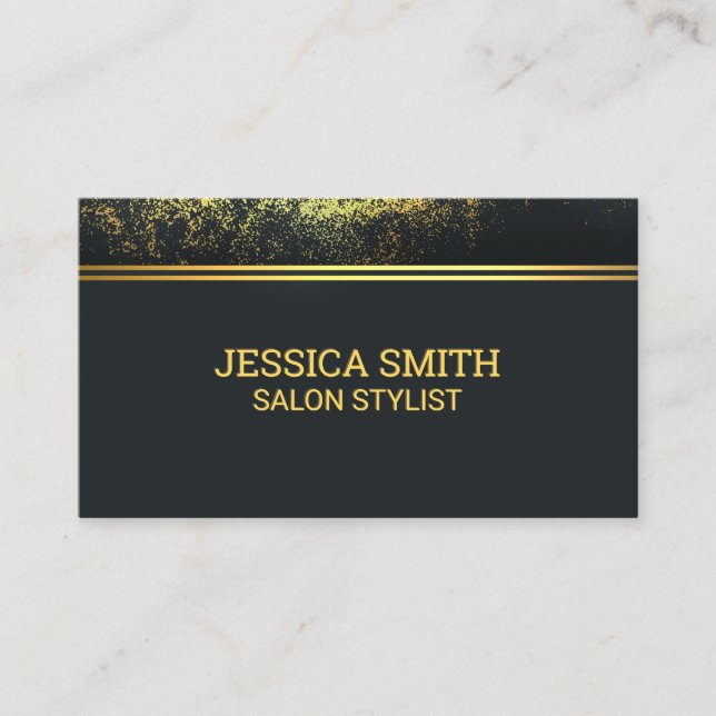 Gold Dust Background Business Card (Front)