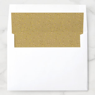 Gold Dust Confetti Elegant  Envelope Liner